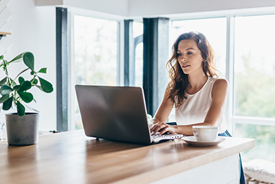 woman on laptop